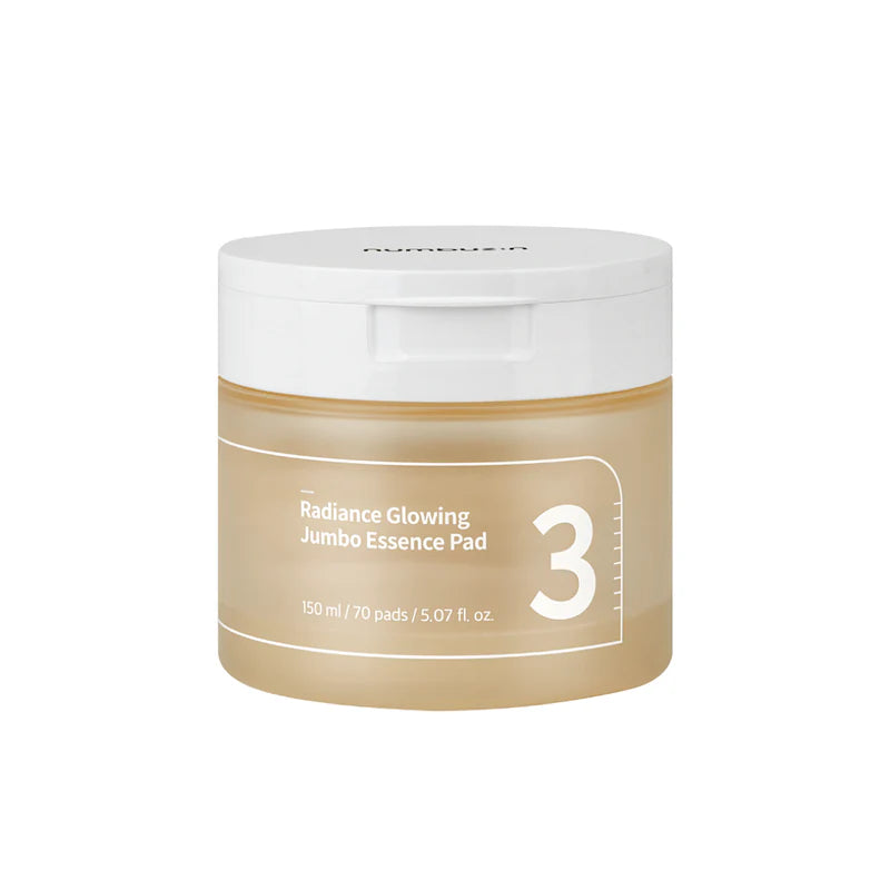 Numbuzin No.3 Radiance Glowing Jumbo Essence Pad 70pcs