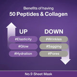 Numbuzin No. 9 NAD Bio Lifting-sil Full Face Mask 4pcs