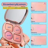 Fwee口袋四色腮红盘#CP02 Strawberry & Lemon 9.6g