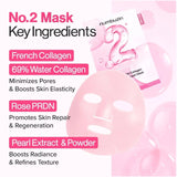 Numbuzin No.2 Rose PDRN Collagen Plumping Sheet Mask 1pcs