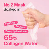 Numbuzin No.2 Rose PDRN Collagen Plumping Sheet Mask 1pcs