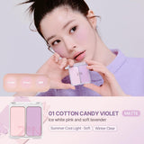 2aN Dual Color Face Blusher #01 Cotton Candy Violet