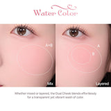2aN Dual Color Face Blusher #01 Cotton Candy Violet