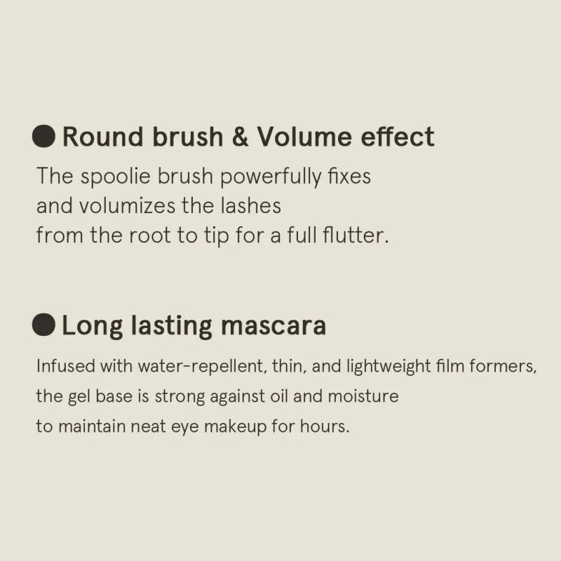 3CE Waterproof Mega Volume Mascara #Black