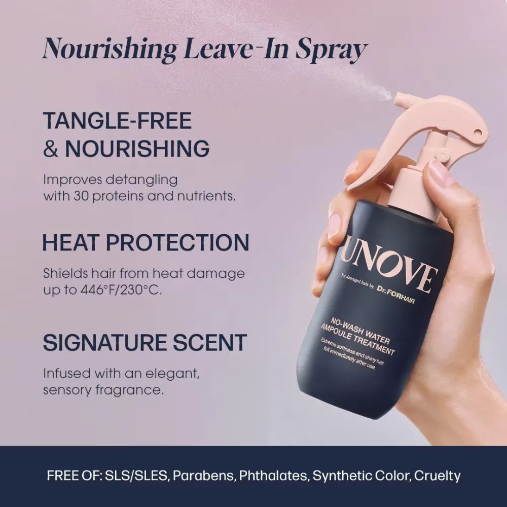 Unove No-Wash Water Ampoule Treatment 200ml+50ml