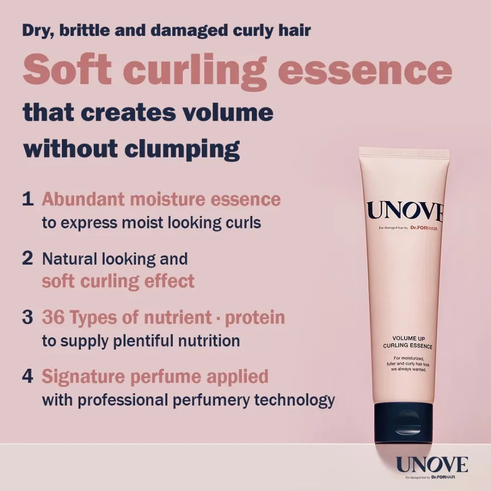 Unove Volume Up Curling Essence 147ml+30ml
