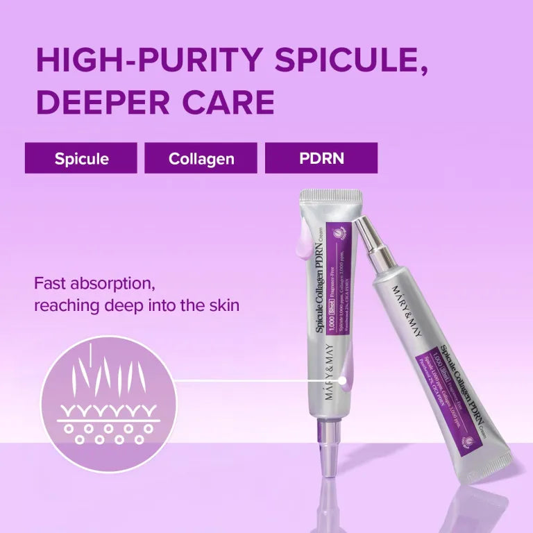 Mary&May微针胶原蛋白PDRN面霜紫色 15g