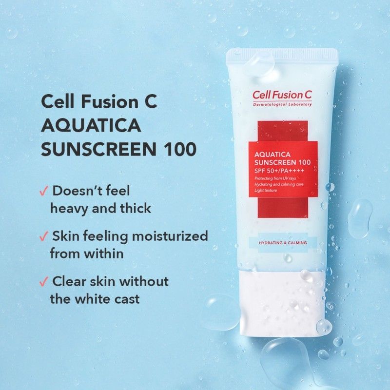Cell Fusion C秀肤生蓝色冰感防晒霜水润清爽SPF50+ 45ml