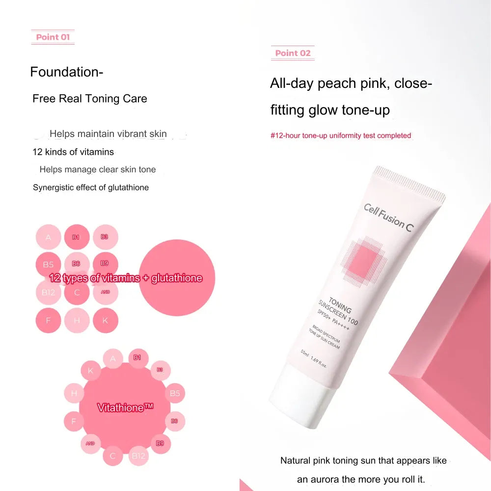 Cell Fusion C Toning Sunscreen SPF50+ 50ml (EXP:06/2027)