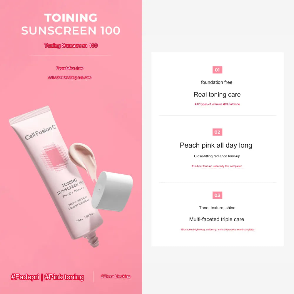 Cell Fusion C Toning Sunscreen SPF50+ 50ml (EXP:06/2027)
