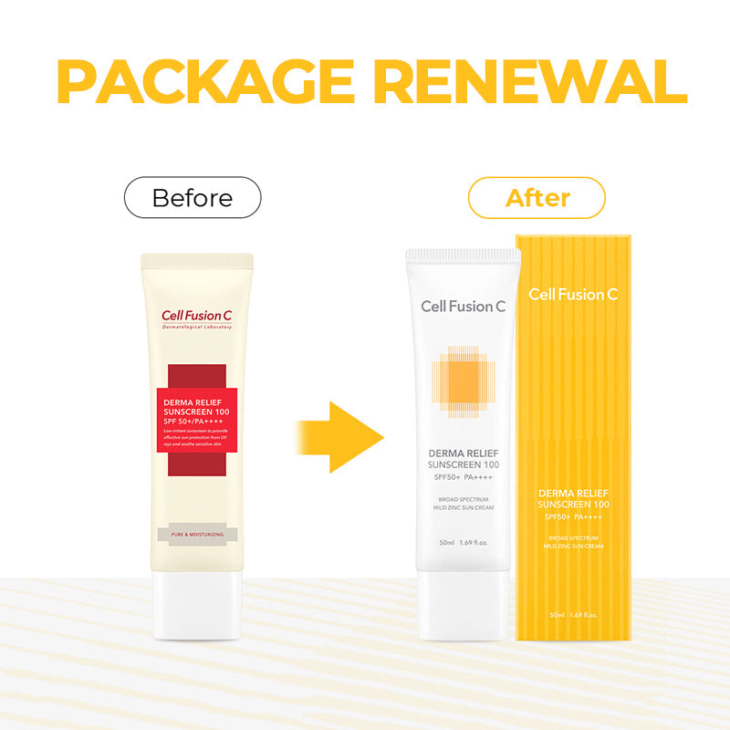 Cell Fusion C Derma Relief Sunscreen 100 SPF50+ 50ml