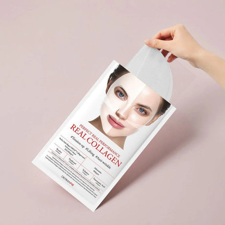 Dermafix胶原蛋白抗皱面膜提拉紧致白色 1片