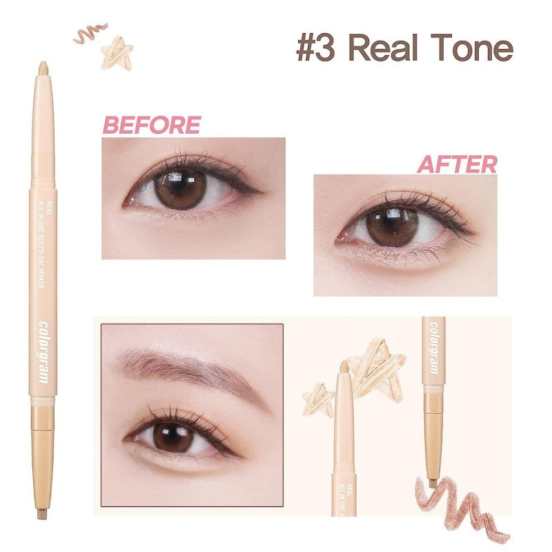 Colorgram双头卧蚕笔哑光提亮#03哑光象牙色