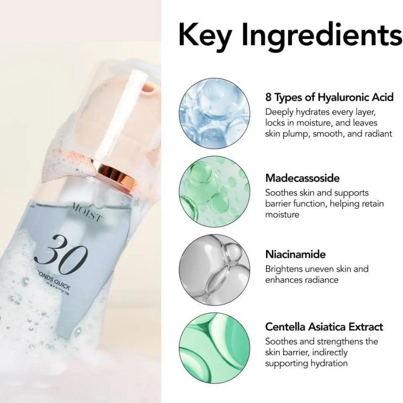 Menokin 30 Seconds Quick Bubble Mask Moist 95ml