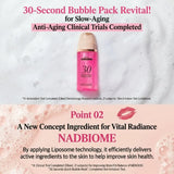 Menokin 30 Seconds Quick Bubble Mask Revital Rose PDRN + NAD 95ml