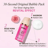 Menokin 30 Seconds Quick Bubble Mask Revital Rose PDRN + NAD 95ml