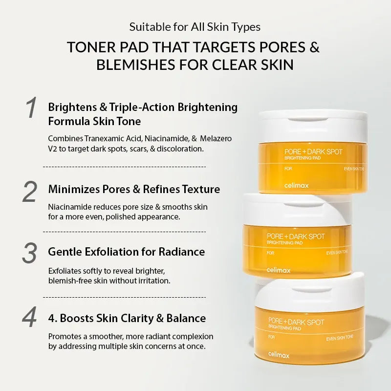 Celimax Pore+Dark Spot Brightening Pad 40pcs