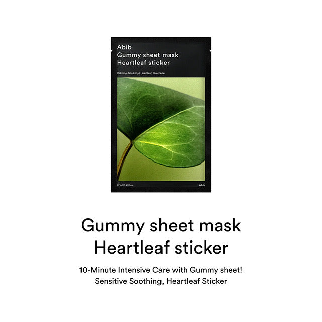 Abib Gummy Sheet Mask Heartleaf Sticker 10pcs