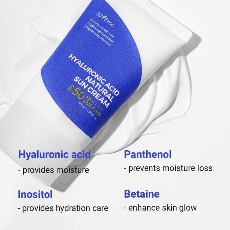 Isntree透明质酸天然防晒霜SPF50+ PA++++ 50ml
