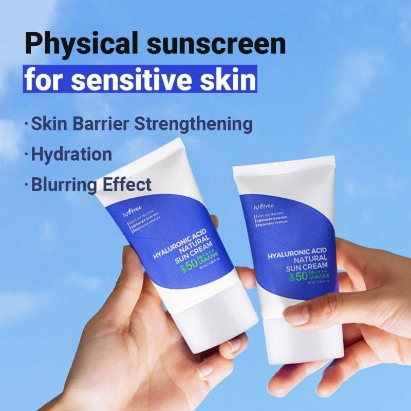 Isntree透明质酸天然防晒霜SPF50+ PA++++ 50ml

