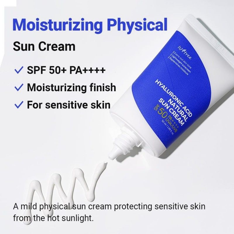 Isntree透明质酸天然防晒霜SPF50+ PA++++ 50ml
