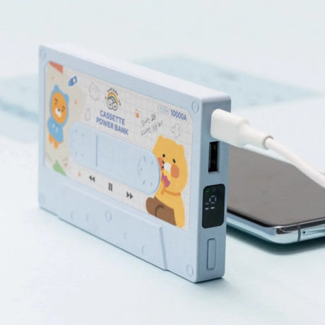 Kakao Friends Portable Retro Slim Cassette Auxiliary Battery 10000mAh