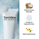 Torriden桃瑞丹低分子玻尿酸弱酸性洗面奶温和清洁 150ml
