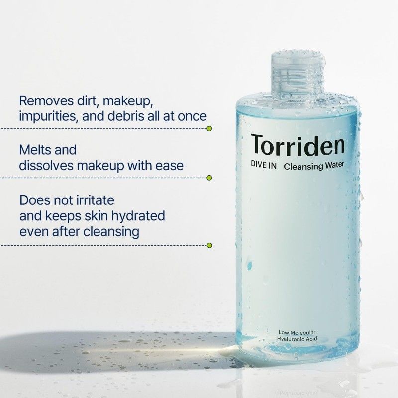 Torriden桃瑞丹玻尿酸卸妆水清洁养肤二合一 400ml