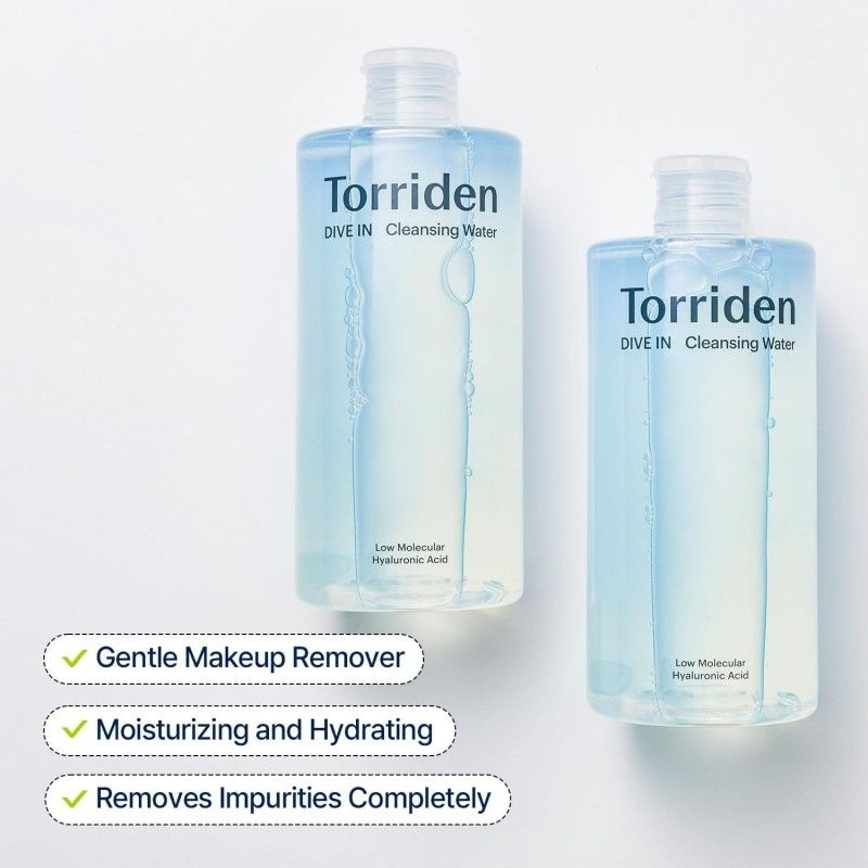 Torriden桃瑞丹玻尿酸卸妆水清洁养肤二合一 400ml