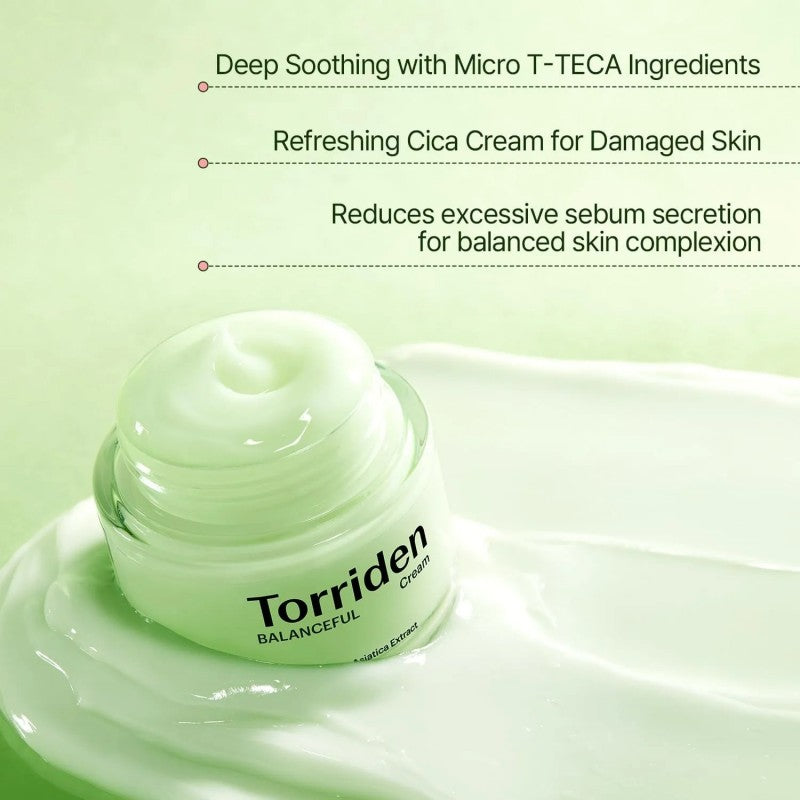 Torriden桃瑞丹积雪草舒缓保湿面霜 80ml