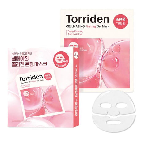 Torriden桃瑞丹胶原蛋白凝胶面膜保湿紧致粉色 4片