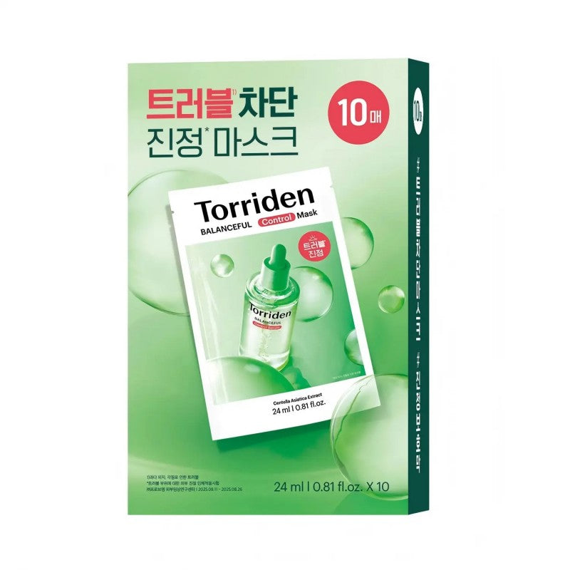 Torriden桃瑞丹积雪草修护面膜 10片