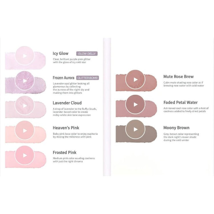 Peripera All Take Mood Palette #09 Moonlike Lavender Pink