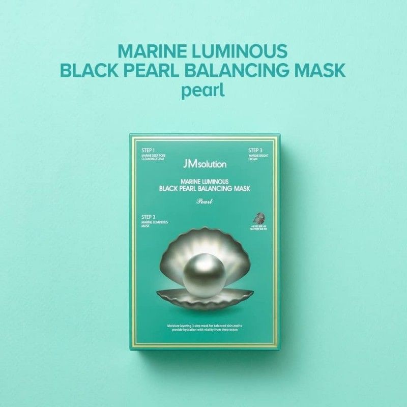 JM Solution Marine Luminous Black Pearl Balancing Mask 10pcs