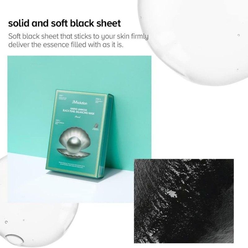 JM Solution Marine Luminous Black Pearl Balancing Mask 10pcs
