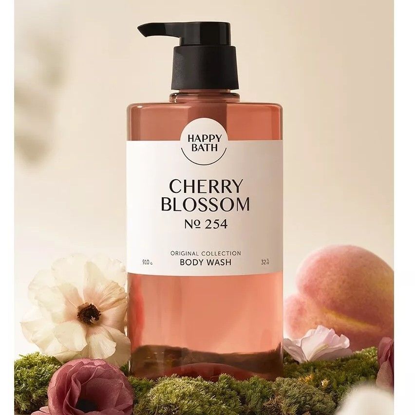 Happy Bath可爱樱花沐浴露NO.254持久留香润白补水 910g