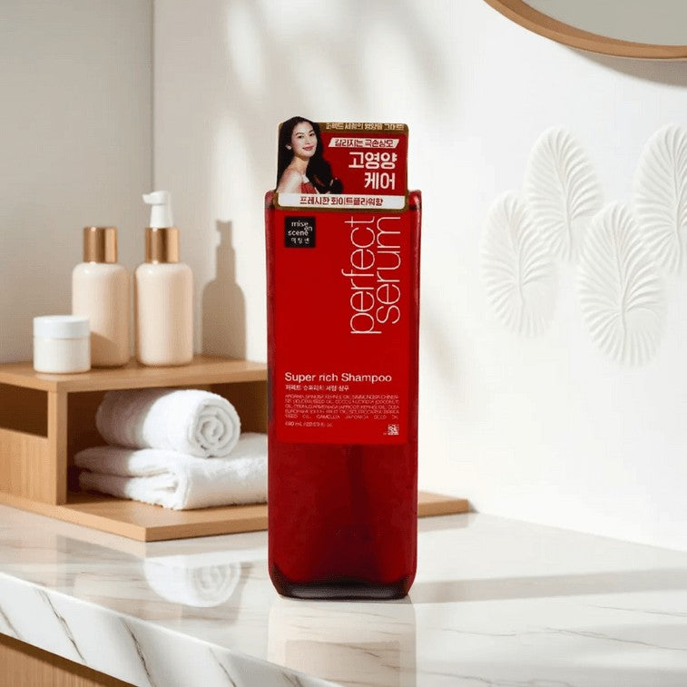 Mise En Scene爱茉莉美仙妆完美深层修护洗发水红色 680ml