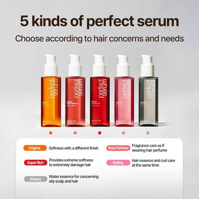 【新品】SC650 Perfect Rich Serum 6本セット Mise En Scene Perfect Serum Super Rich 80ml – Fancylife