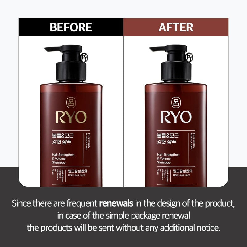 Ryo Strengthen & Volume Hair Shampoo 480ml