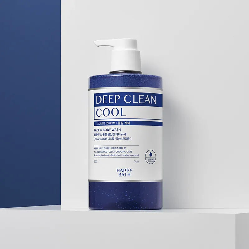 Happy Bath深层清洁沐浴露蓝色清凉 900g