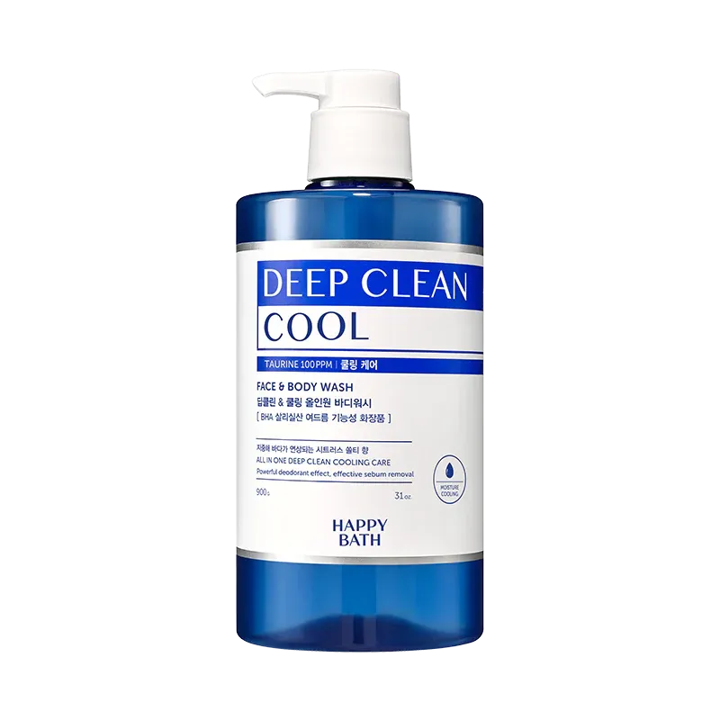 Happy Bath深层清洁沐浴露蓝色清凉 900g