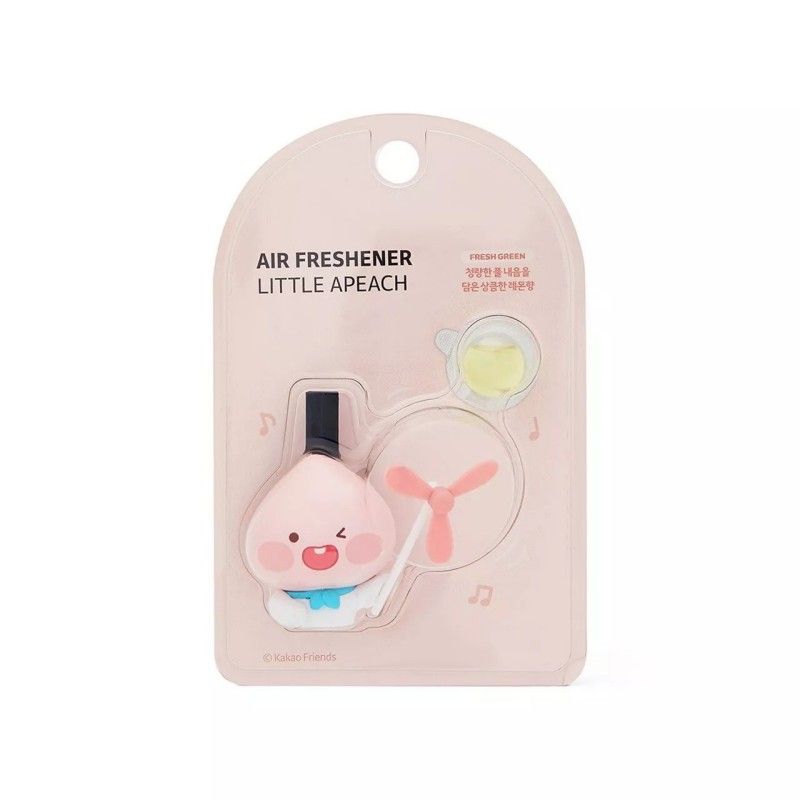 Kakao Friends Pinwheel Car Air Freshener Apeach Fresh Lemon
