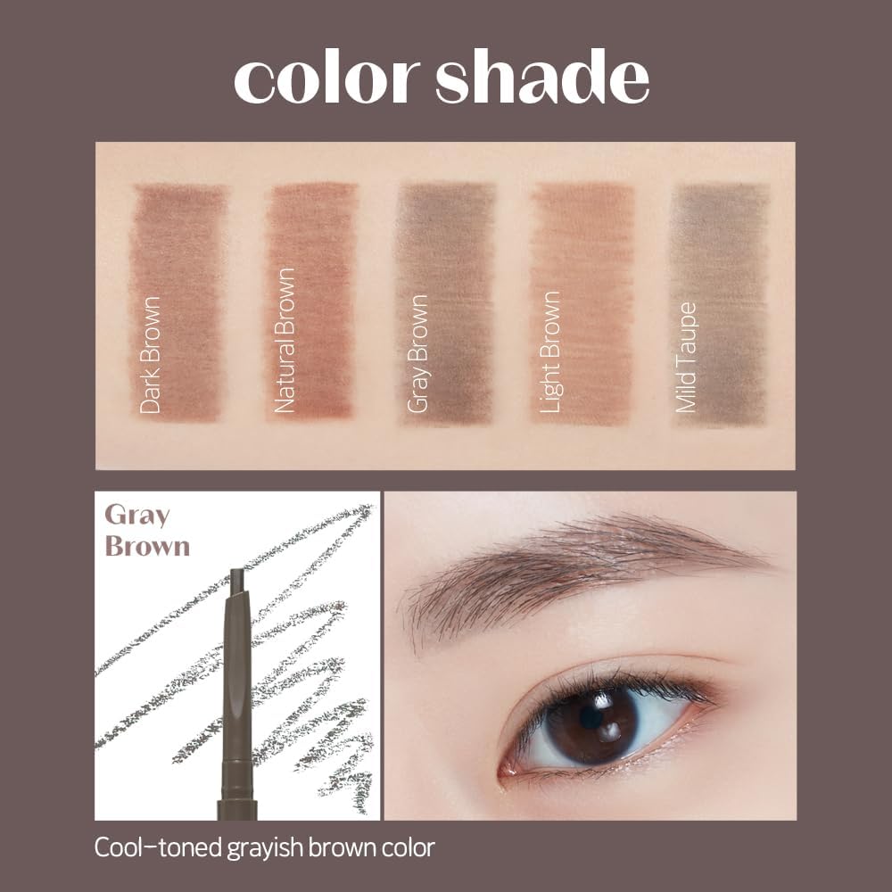 Etude House Bear Edge Slim Brow #03 Gray Brown