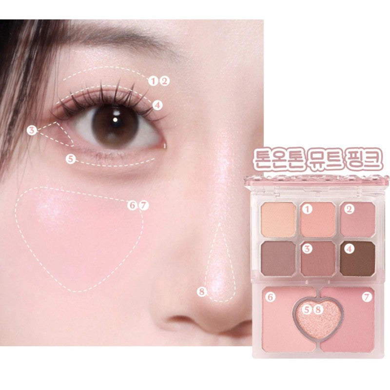 Etude House伊蒂之屋双层眼妆腮红一体盘#03慵懒粉棕