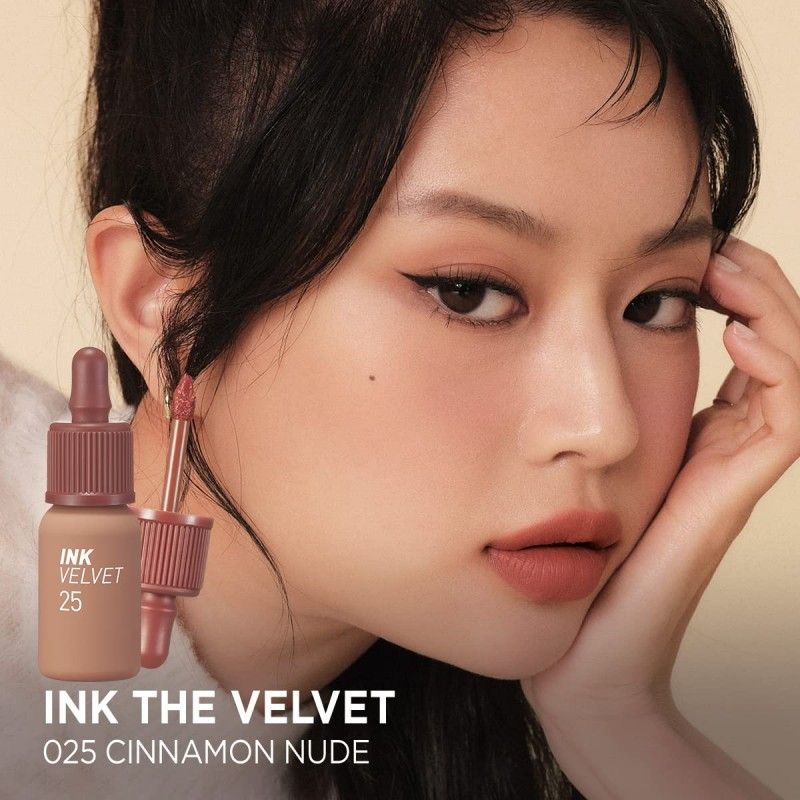 Peripera Ink The Velvet Liquid Lipstick #AD25 Cinnamon Nude