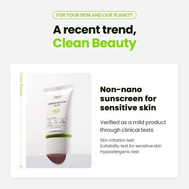 Dr.G Green Mild Up Sun+ SPF50+ PA++++ 50ml