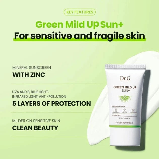 Dr.G Green Mild Up Sun+ SPF50+ PA++++ 50ml