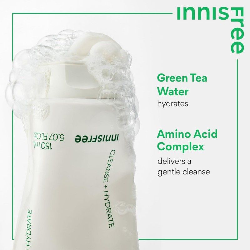Innisfree悦诗风吟绿茶氨基酸洁面水润保湿 150g
