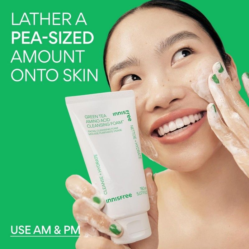 Innisfree Green Tea Amino Moisture Cleansing Foam 150g