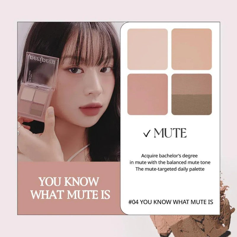 Peripera Ink Pocket Shadow Palette #04 You Know What Mute Is